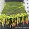 Fabricante de Venta Caliente al por Mayor 15 Colores en Stock Encaje Bordado con Lentejuelas Hoja de Sauce Flecos Iridiscentes Accesorios para Dobladillo de Vestido de Baile Latino