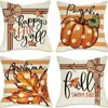 Transfronterizo Nuevo Otoño Acción de Gracias Calabaza Arce Coche Lino Estampado Cojín Cojín Lumbar Decoración de Habitación Sofá