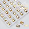 Manicure Champanhe Diamante Ponto Maillard Diamante Pontiagudo Diamante de Cristal Estéreo Super Brilhante Joia K9 Decoração de Unha