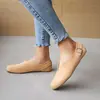 Novos Sapatos Casuais de Salto Baixo Simples de Veludo Fosco Sapatos de Primavera e Outono Sapatos de Tamanho Grande para Comércio Exterior para Cabelo