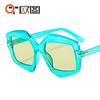 Nuevas gafas de sol irregulares en forma de T, color para hombres y mujeres, INS, personalizadas, de moda, retro, modernas, gafas de sol 9096