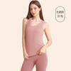 Coletes Térmicos Masculinos e Femininos, Camadas de Base Íntimas com Forro de Lã Fleece e Espessadas, Tops Seamless de Cobertura Total de Inverno, Coletes e Roupas Térmicas