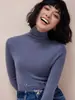 "Rey Base de Vestuario Otoño e Invierno" Suéter de Punto de Hilo Sin Costuras de una Pieza Alemán Top Versátil Interior Otoño e Invierno Mujer