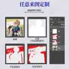 Insignias de hojalata hechas a medida con doble destello reflectante y material PET cepillado, disponibles para diseños personalizados basados en imágenes proporcionadas, mercancía de anime y artículos hechos por fans