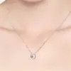 Collar con Colgante de Estrella y Luna Colgante Eterno de Estrella y Luna Cadena Sencilla Versátil para la Clavícula Estilo Coreano y Japonés Colgante que Acelera el Corazón