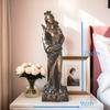 Estatua de la diosa griega de la riqueza, estilo europeo, para sala de estar, estudio, regalo de apertura, decoración de la suerte, decoraciones creativas para el hogar.