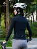 Xintown Normcore Alta Elasticidad Competitivo Polar Top Largo Cálido Ropa para Ciclismo de Carretera Primavera y Otoño