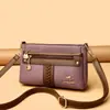 Comercio Exterior Transfronterizo Bolsos de Mujer al por Mayor 2025 Nuevo Bolso Cuadrado Pequeño Simple y de Moda Bolso de Hombro Único Cruzado Versátil de Color Contrastante