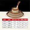 Melamina Retrô Vintage Tigela de Cerâmica Barraca de Rua de Chongqing Tigela para Molho de Mergulho para Fondue Cerâmica Imitando Porcelana Antiga Tigela de Cerâmica Utensílios de Mesa