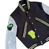 Uniforme de Béisbol Bloque de Color Estilo Hong Kong 2025 Nueva Chaqueta de Primavera y Otoño para Hombres y Mujeres, Chaqueta Deportiva Juvenil Holgada Americana