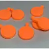 Borracha Elástica Plana, Modelo Centro Alvo Microfibra, Cada Estilingue 3cm Silicone Estalo Estilingue de Aço Inoxidável