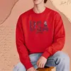 Sudadera de cuello redondo transfronteriza con estampado de EE. UU. Amazon Wish Venta al por mayor Producto de Temu Borgoña
