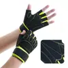 Guantes de fitness transpirables de medio dedo protectores para levantamiento de pesas con mancuernas, ciclismo al aire libre y montañismo, mejorados con características antideslizantes y resistentes al desgaste