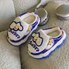 Pantuflas de algodón para niños para otoño e invierno, zapatos cálidos para estudiantes, zapatos de algodón felpudos y engrosados con suelas suaves, pantuflas de algodón de dibujos animados de Ultraman para interiores