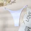 Traje de baño nuevo individual para comercio exterior transfronterizo, sexy, con cinturón delgado, ropa interior cómoda, tanga de mujer, deportivo, fitness, tipo T