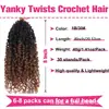 Comércio Exterior Europeu e Americano Peruca Africana 8 polegadas Yanky Twist Cabelo de Crochê Cabelo Curto Trançado Sintético