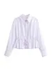 Estilo Europeo y Americano Transfronterizo Za Nuevo Estilo para Mujer Verano 2025 Aliexpress Estilo Caliente Moda Camisa de Manga Larga con Cintura de Cordón
