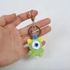 Chaveiro criativo de abelha e coala feito à mão em crochê diy lã boneca fofa de desenho animado pingente pronto