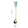 Colher e garfo de aço inoxidável transfronteiriços figura de desenho animado conjunto de presente de quatro peças colher de sobremesa de restaurante garfo de frutas talheres