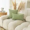 Funda de Cojín Rayada de Pana Transfronteriza Color Sólido Funda de Almohada Decorativa para Sofá de Sala de Estar Fabricante en Stock