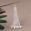 Brocado de la Dinastía Song Borla Cuentas de Arroz Accesorios Colgante de Perla DIY Colgante para Bolso Llavero Borla de Cuentas Decoración