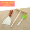 Herramientas para panqueques, rastrillo de bambú, plancha, panqueque de empuje, libélula de bambú, raspador para panqueques, cepillo para panqueques, cepillo para frutas, venta de pastel de huevo