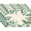 Mantel de Año Nuevo Transfronterizo con Patrones de Gato, Hoja y Huevo para Decoración de Mesa de Comedor y Mesa de Café, Mantel Anti-Manchas y Aislante Térmico