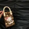 2025 Popular Dibujo Animado Lbb Linda Bolso Cruzado Tejido Billetera Bolso de Mano para Llevar a Mano Bolso de Mano Estilo K Ins