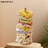 Estante de Exhibición de Flores de Madera Maciza con Cuerda y Banda Elástica Estante de Almacenamiento para Cuentas, Cadenas y Pulseras Estante de Exhibición para Sombreros de Puesto