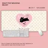 Mouse Pad Gatinho Fofo Tamanho Super Grande Tapete para Mesa de Escrita Infantil Desenho Animado Impermeável Couro Estação de Trabalho para Meninas Pad de Computador