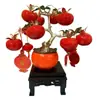 Adornos de Caqui de Año Nuevo para la Buena Suerte, Decoraciones Creativas para la Atmósfera del Festival de Primavera, Frutas Artificiales para Decoración de Mesa para Sala de Estar y Oficina