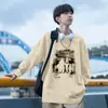 Camiseta de Manga Larga para Hombre, Nuevo Estilo Primavera y Otoño 2025, Cuello Redondo, Algodón Puro, Estilo Americano, Peso Pesado, Casual, Versátil, Camiseta Básica Estilo Coreano