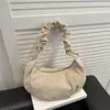 Bolso de Hombro Fruncido Esmerilado Moderno y Único para Mujer, Bolso de Hombro de Gran Capacidad Estilo Coreano, Versátil Bolso Nube Retro Casual