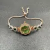 Ropa Vintage Pulsera de Placa Pequeña Verde Horologium Parvum