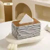 Caja de Pañuelos de Lujo a Prueba de Polvo Deslizante Creativa Transfronteriza con Alto Valor Estético para Sala de Estar, Coche, Baño y Restaurante