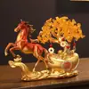 Figura de Árbol de la Fortuna Moviéndose Regalo de Inauguración Hazte Rico Inmediatamente Decoración de Escritorio de Oficina Tienda Recepción Figura Estilo Chino