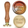 Logo Personalizado Bajo Pedido, Mango de Palosanto Sello Único (Mango de Madera + Cabeza de Sello de Cera 2.5cm)