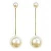 Pendientes Largos con Borlas de Perlas para Mujer Aguja de Plata S925 Super Hada Corea del Sur Puerta Este Elegantes de Lujo Ligero Versátiles Moda Pendientes