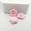 Flor de lana de resina de dibujos animados linda pequeña DIY pegamento de crema funda de teléfono móvil accesorios para el cabello materiales de decoración para ropa de niños