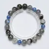 Lindo Pulseira de Cristal Natural Pedra da Lua Cinza Azulada para Mulheres 2025 Nova Versátil Presente Pulseira Atacado