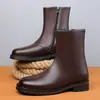Botines Chelsea, botas Martin de caña alta, botines tipo chimenea sin cordones para hombre y mujer, botines de motociclista minimalistas de alta gama, tenis de caña alta versátiles de moda