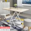 Mesa dobrável mesa de jantar retangular simples casa pequeno apartamento jantar mesa redonda aluguel barraca simples portátil ao ar livre