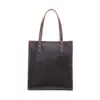 Bolso de Mano para Mujer Transfronterizo Cuero Vacuno Capa Superior Bolso Grande Cuero Genuino Bolso Tote Tipo Cubo Vintage Cuero Crazy Horse