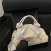 Bolsa de Mão Nuvem Plissada Simples Estilo Coreano para Mulheres, Nova Moda 2026 Bolsa Transversal para o Dia a Dia, Bolsa Tote Pequena Exquisite