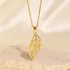 Collar de Hoja con Incrustaciones de Diamantes Estilo Coreano Lujo Ligero para Mujer Cobre Chapado en Oro de 18 Quilates Exquisito Diseño de Moda Joyería de Alta Gama Sin Caerse