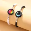 Novo Pulseira Luminosa para Casal Pedra do Tempo Amantes Sol e Lua Venda Quente Transfronteiriça Conjunto Masculino e Feminino Pulseira Dia dos Namorados