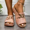 Tejidos de Alta Calidad, Tacto Cómodo, para Hacerte Compañía durante el Largo Verano Tacones Bajos de Cuña de Goma (Menos de 3C)