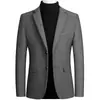 Abrigo de otoño e invierno para hombre 2026 nuevo blazer de lana chaqueta casual de negocios para hombre traje de un solo botón