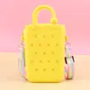 Fabricante de Bolsas de Silicona, Monedero de Pared que Cambia de Color, Bolso Cruzado para Niños, Bolso para Teléfono Móvil al por Mayor, Bolso de Mano para Mujer, Bolsa de Almacenamiento para Playa