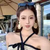 Pendientes de Borlas con Cuentas de Flores Coloridas Estilo Vacaciones de Verano, Dulce Estilo Bosque Nuevo Modelo 2026, Pendientes de Personalidad Frescos y Únicos